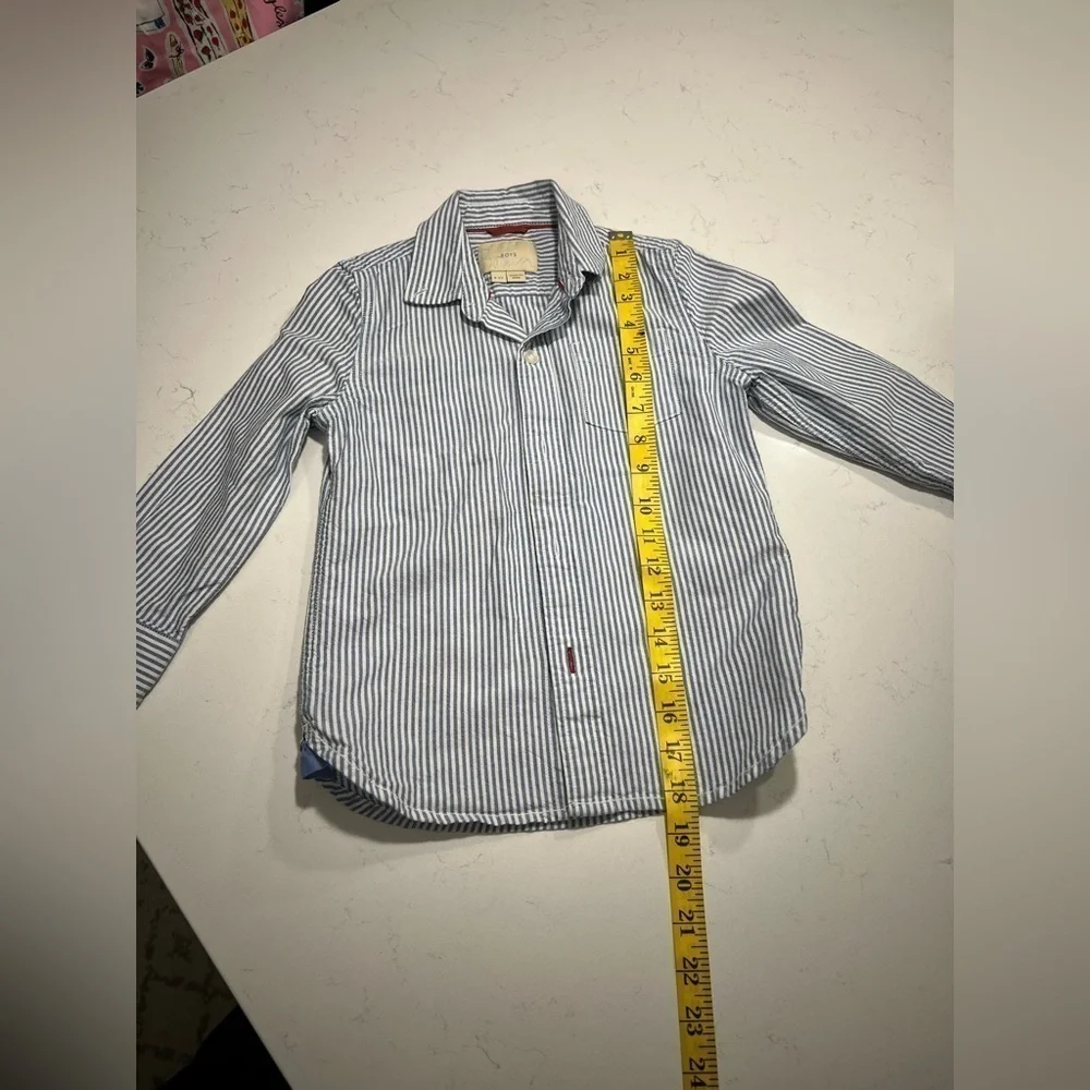 Mini Boden Striped Oxford size 5-6Y